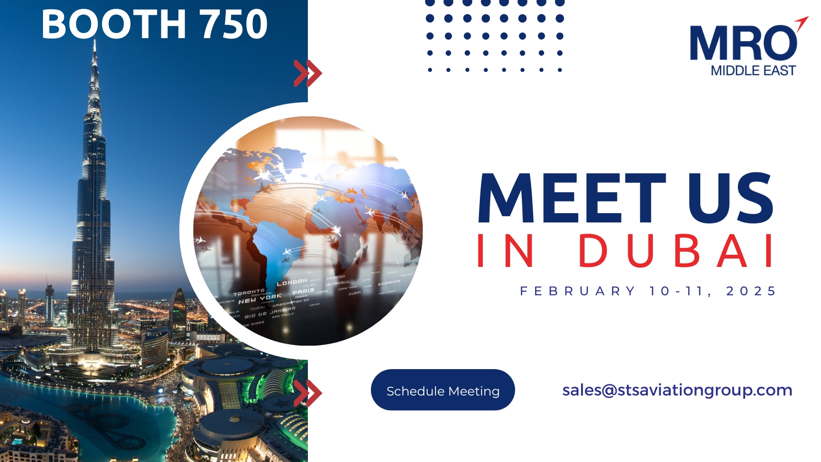 Join STS Aviation Group at MRO Middle East in Dubai